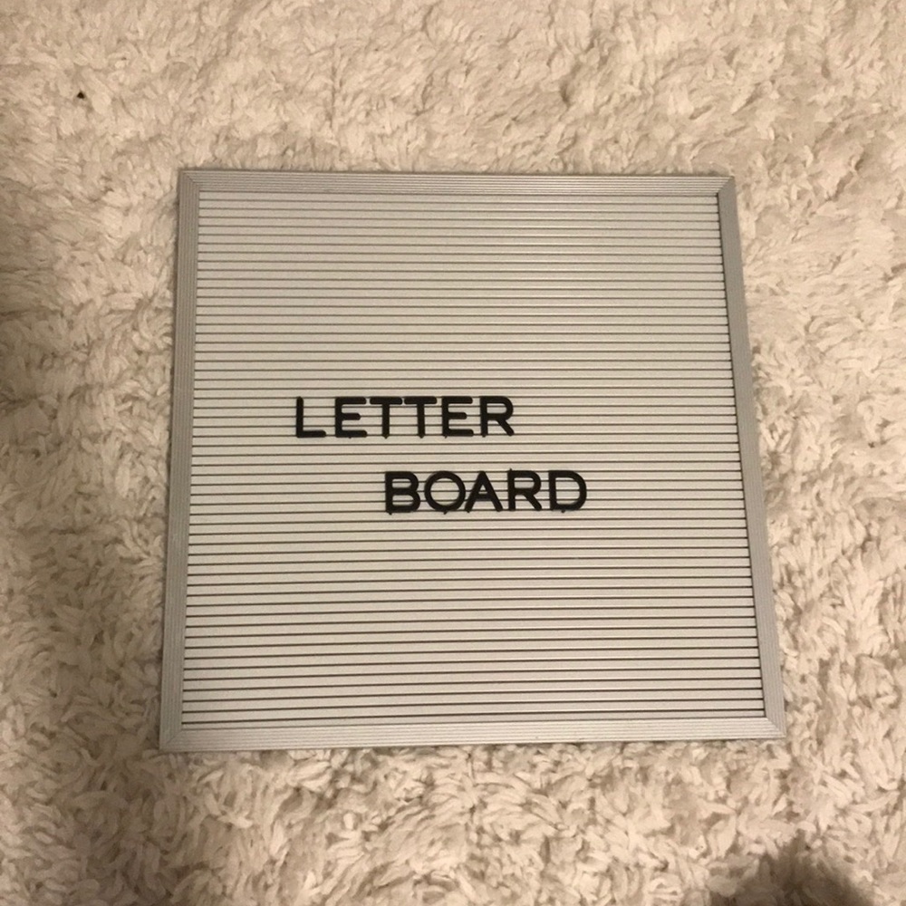 Letter Board!!
